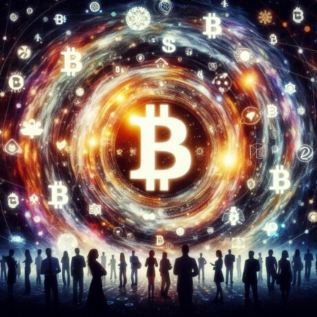 Eine moderne Büroszene mit Fachleuten, die fortschrittliche Technologie für sofortige Dash-Handelsaktivitäten nutzen.